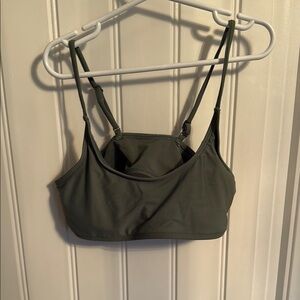 SHEIN Green Intimates Bra with Adjustable Straps